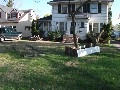 So, I decided I'd best start my farm right at home - 385 Titus Ave. This shot was taken mid-April when I already had two mulch beds set up in the front yard.